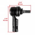 Caltric Tie Rod End 45 Deg Compatible With Polaris Rzr Xp 1000 Trails And Rocks 2021 2022