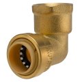 1 2 In Push To Connect X Female Thread Brass 90 Degrees Elbow Fitting Rp-98065 For Fresh Water Plumbing And Rv Repairs