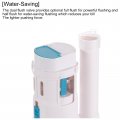 Uxcell Toilet Flush Valves 2 Inch Dual Split Push Button Bottom Inlet Fill Valve Replacement Parts 210mm Height White
