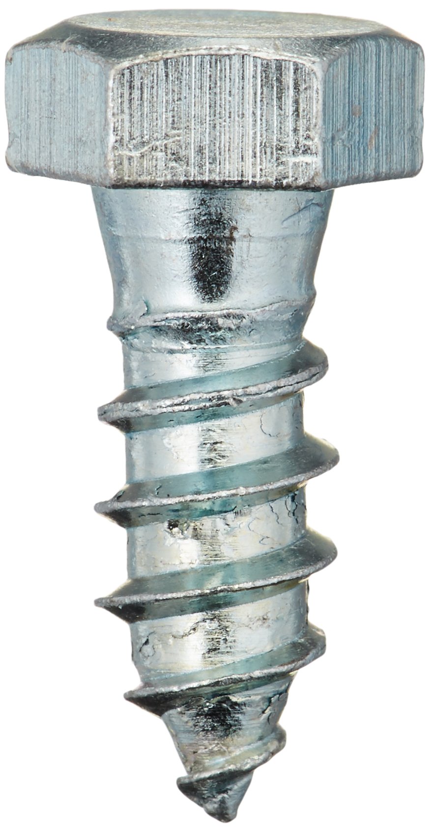 Hex Lag Screws 3 8 In X 1 Zinc Plated Steel External Head 20 Pieces