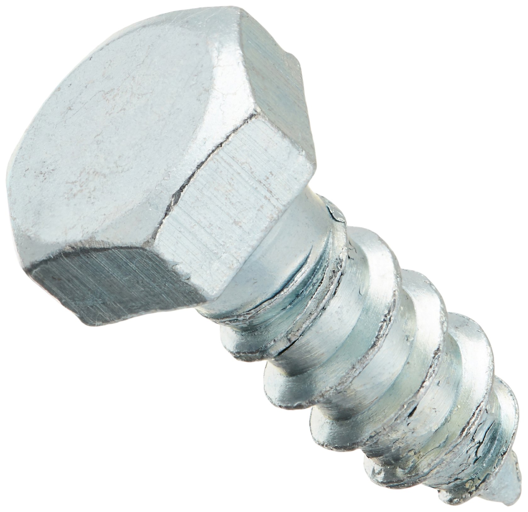 Hex Lag Screws 3 8 In X 1 Zinc Plated Steel External Head 20 Pieces