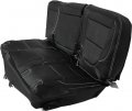 Ecotric Synthetic Leather Seat Covers Set Compatible With 2019 2020 2021 Silverado 1500 2500 3500 Crew Cab Black Lt Wt W O