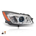 Front Right Passenger Side Headlight Assembly Headlamp 1pc For Buick Regal 2009 2010 2011 2012 20990314 22934024 Gm2503372 Hid 