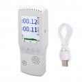 Ionizing Radiation Meter Automatic Alarm 2500mah Lcd Detector For Home Enterprises White