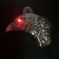 Smt-chrome Eagle Head Horn Cover Compatible With 1992 And Up Side Mount Cowbell All V-rod S Red Led Light Motorcycle B00zzlj834