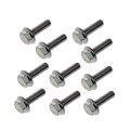 Flanged Hex Head Cap Screw M6 1 0 X 20mm Alloy Steel Gold Heat Hardened 10 Pieces Alx Pau Rb 459 220 Cl360a50 