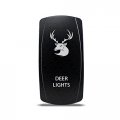 Ch4x4 Rocker Switch Deer Lights Symbol White Led