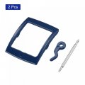 Uxcell Watch Strap Clasp Replacement Plastic Buckle For 16mm Width Bands Dark Blue 2 Pcs