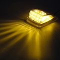 Partsam 5x Clear Amber 17led Roof Running Top Clearance Reflector Lights For Kenworth Peterbilt Freightliner Mack