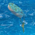 Graphics More Fishing Flies Lures Fish Pattern Floating Keychain Oval Foam Boat Buoy Key Float