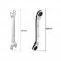 Uxcell 10mm X 12mm Metric Double Open End And Reversible Ratcheting Wrench Offset Box Cr-v