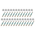 25set 15x11 3mm Cam Locking Screws With M6x40mm Furniture Connecting Fitting Bolts Dowels For Splicing Assembly Of Table 
