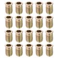 60pcs Threaded Inserts 5 16 -18x25 32 Zinc Alloy Hex Socket Drive Screw-in Nut Furniture Bolt Fastener Connector For Wood 