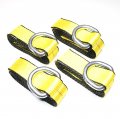 Gripon Pack Of 4 2 X 8 Ft Lasso Tow Strap With D Ring Auto Hauler Tie Down 