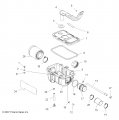 Polaris Atv Airbox Cover Genuine Oem Part Qty 1