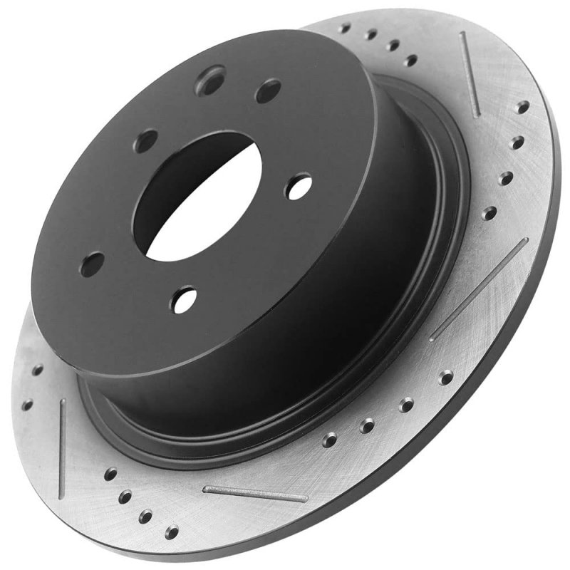 Motorbymotor 292mm Rear Brake Kit Rotors And Ceramic Pads Replacement For Nissan Altima Sentra Maxima Juke Drilled Slotted Disc