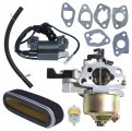 Atunee Ignition Coil Carburetor Kit For Honda Gxv120 Gxv140 Gxv160 Hr194 Hr195 Hr214 Hr215 Hr216 Engine Replace 16100-ze7-w21
