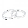 X Autohaux 4pcs 66 6 To 57 1 Mm Aluminium Alloy Car Hub Centric Rings Wheel Bore Spacer