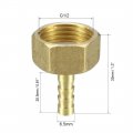 Uxcell Brass Barb Hose Fitting Connector Adapter 6 5mm Barbed X G1 2 Female Pipe