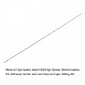 Uxcell 5 Pcs 0 8mm Mini Micro Twist Drill Bits High-speed Steel Straight Shank Extra Long Bit 100mm For Aluminum Alloy