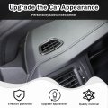 Hirufait 2pcs Dashboard Upper Air Vent Outlet Frame Cover For Honda Pilot 2016-2022 Ridgeline 2017-2023 Passport 2019-2023