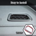Hirufait 2pcs Dashboard Upper Air Vent Outlet Frame Cover For Honda Pilot 2016-2022 Ridgeline 2017-2023 Passport 2019-2023