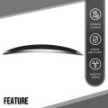 Rear Trunk Spoiler Wing For Bmw G30 5 Series 4 Door Sedan 2017-2023 F90 M5 2018-2023 Lip Glossy Black
