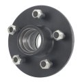 5 On 4 Inch Trailer Hub Replacement For 3500 Lbs 84 Spindle Black 