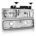 Aintier Headlight Assembly Set Replacemen For Chevrolet Blazer 1988 1989 1990 1991 1992 1993 Driver Passenger Side