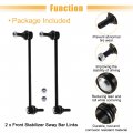 X Autohaux 2pcs Front Sway Bar Links Stabilizer Enda Link Suspension Kit For Buick Lacrosse Regal Chevrolet Impala Malibu