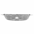 To1200244 Factory Style Front Bumper Grill Grille Assembly Compatible With Toyota Corolla Ce Le S 2003-2004 Chrome Silver Gray