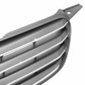 To1200244 Factory Style Front Bumper Grill Grille Assembly Compatible With Toyota Corolla Ce Le S 2003-2004 Chrome Silver Gray