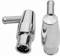 R6008 Polished Aluminum Pcv Valve 3 4 In Neck For 1 25 Grommet Holes 90 Degrees Silver Check 