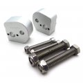 Httmt- Gzsp-zg-029-1 Compatible With Yamah Fjr 1300 2006-2019 Adjust Handlebar Silver Spacers Riser Mount Kit