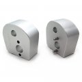 Httmt- Gzsp-zg-029-1 Compatible With Yamah Fjr 1300 2006-2019 Adjust Handlebar Silver Spacers Riser Mount Kit