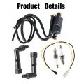 Ignition Coil Spark Plug Replacement For 30530-413-003 30530-447-003 Honda Hawk Cb400 Cb450 Nighthawk Cm400 Cm450
