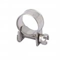 Uxcell 12mm-14mm 304 Stainless Steel Screw Mounted Adjustable Pipe Hose Clamps 4pcs