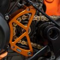 Nicecnc Orange Chain Guaud Cover Case Saver And Sensor Guard Compatible With Ktm 790 890 Adventure S R 2019 2020 2021 2022 2023