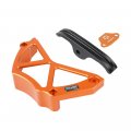Nicecnc Orange Chain Guaud Cover Case Saver And Sensor Guard Compatible With Ktm 790 890 Adventure S R 2019 2020 2021 2022 2023