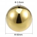 Uxcell 60mm Dia 201 Stainless Steel Hollow Cap Ball Spheres For Handrail Stair Newel Post Gold Tone 2pcs