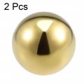 Uxcell 60mm Dia 201 Stainless Steel Hollow Cap Ball Spheres For Handrail Stair Newel Post Gold Tone 2pcs