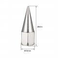 Uxcell 2pcs G1 8 Grease Fitting Standard Sharp Type Nozzle Zinc Plated Silver Tone