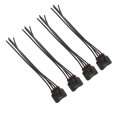 4 Pcs Ignition Coil Female Connector Plug Harness Replace 90919-02244 90080-19015 90919-02239 For 2005-2010 Scion Tc 2 4l 