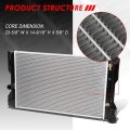Auto Dynasty Radiator For 2009 2010 2011 2012 2013 Toyota Corolla 1 8l Dpi 13152 Factory Style 1-row Cooling Aluminum Core