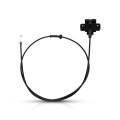 Hood Release Cable For Gmc Savana 1500 2500 3500 1996 To 2002 Black Plastic And Metal With Handle Replacement 15153548 