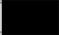 3x5 Black Flag Solid Caution Plain Blank Sign Attention 