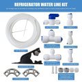 Refrigerator Water Line Kit And 1 4 In Compression Ice Maker Installation Quick Connect Fittings For Ge Lg Whirlpool Samsung