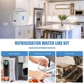 Refrigerator Water Line Kit And 1 4 In Compression Ice Maker Installation Quick Connect Fittings For Ge Lg Whirlpool Samsung