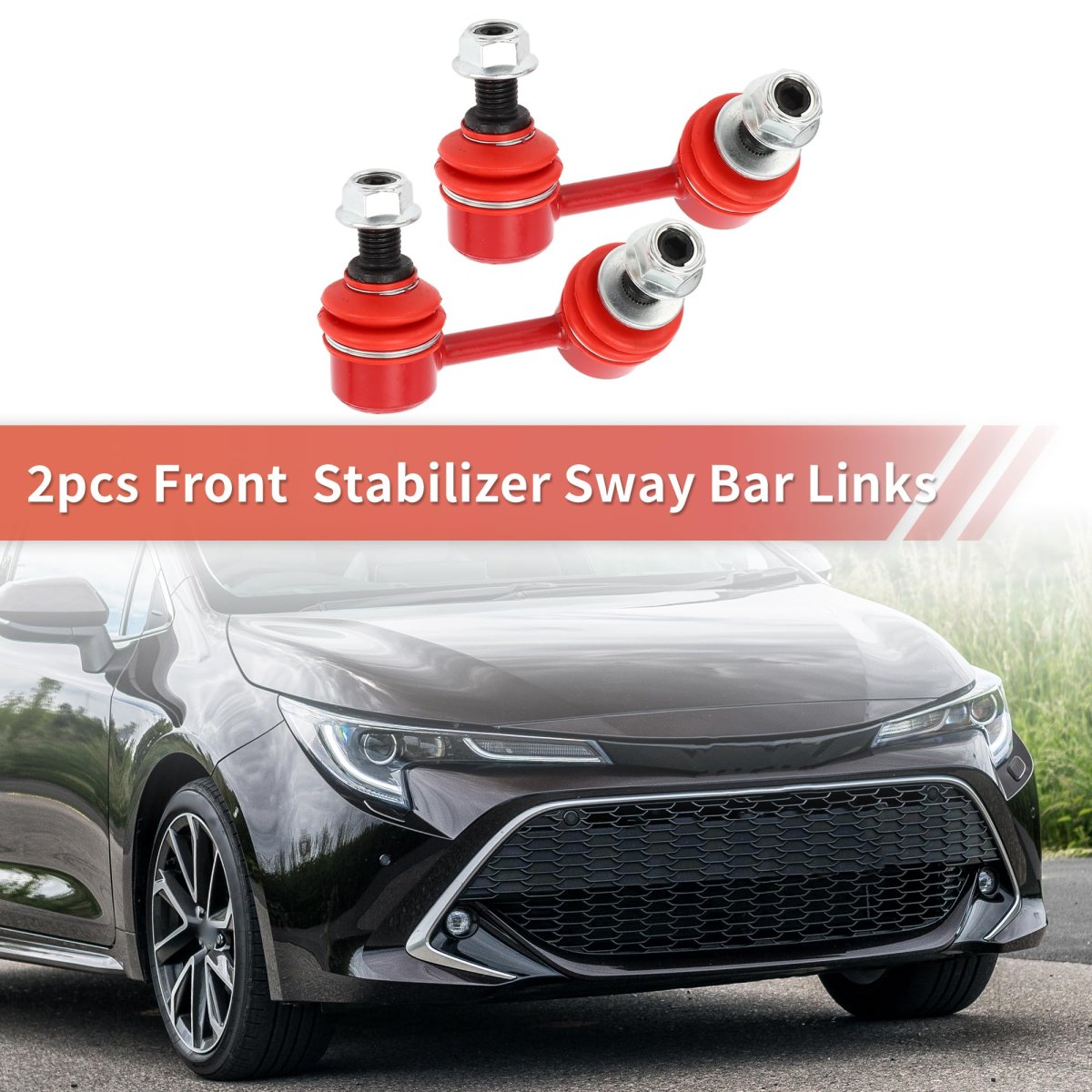2 Pcs Front Sway Bar Links Stabilizer Link Kit For Toyota Tacoma 2001-2004 Suspension No K90704 K90705