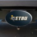 East Texas Baptist University Tigers Logo Oval Tow Hitch Cover Trailer Plug Insert 2